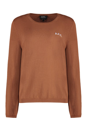 Albane cotton crew-neck sweater-0